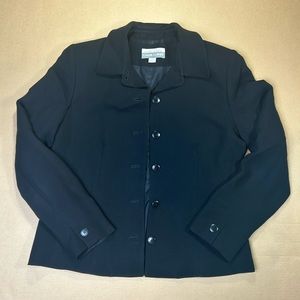 Casual Corner Black Blazer Button Up Collectibles  Size 12